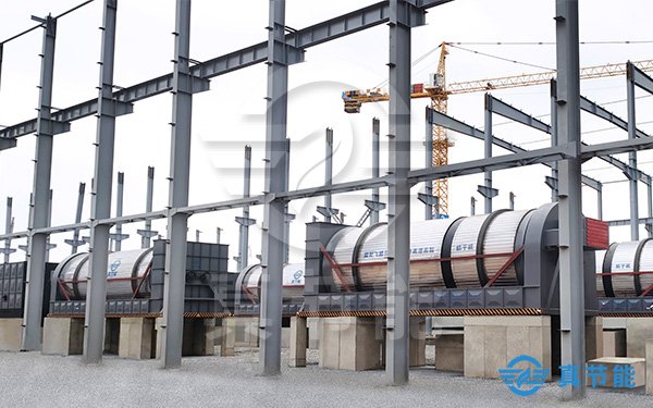 電鍍污泥干化設備案例現場